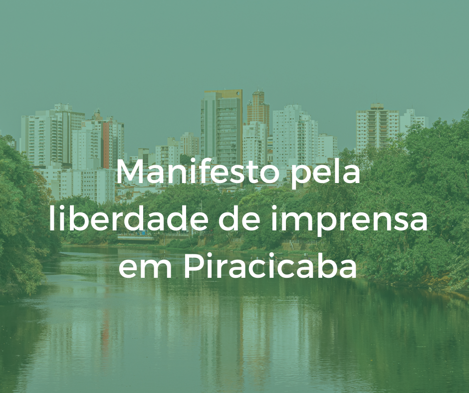 Manifesto pela liberdade de imprensa em Piracicaba