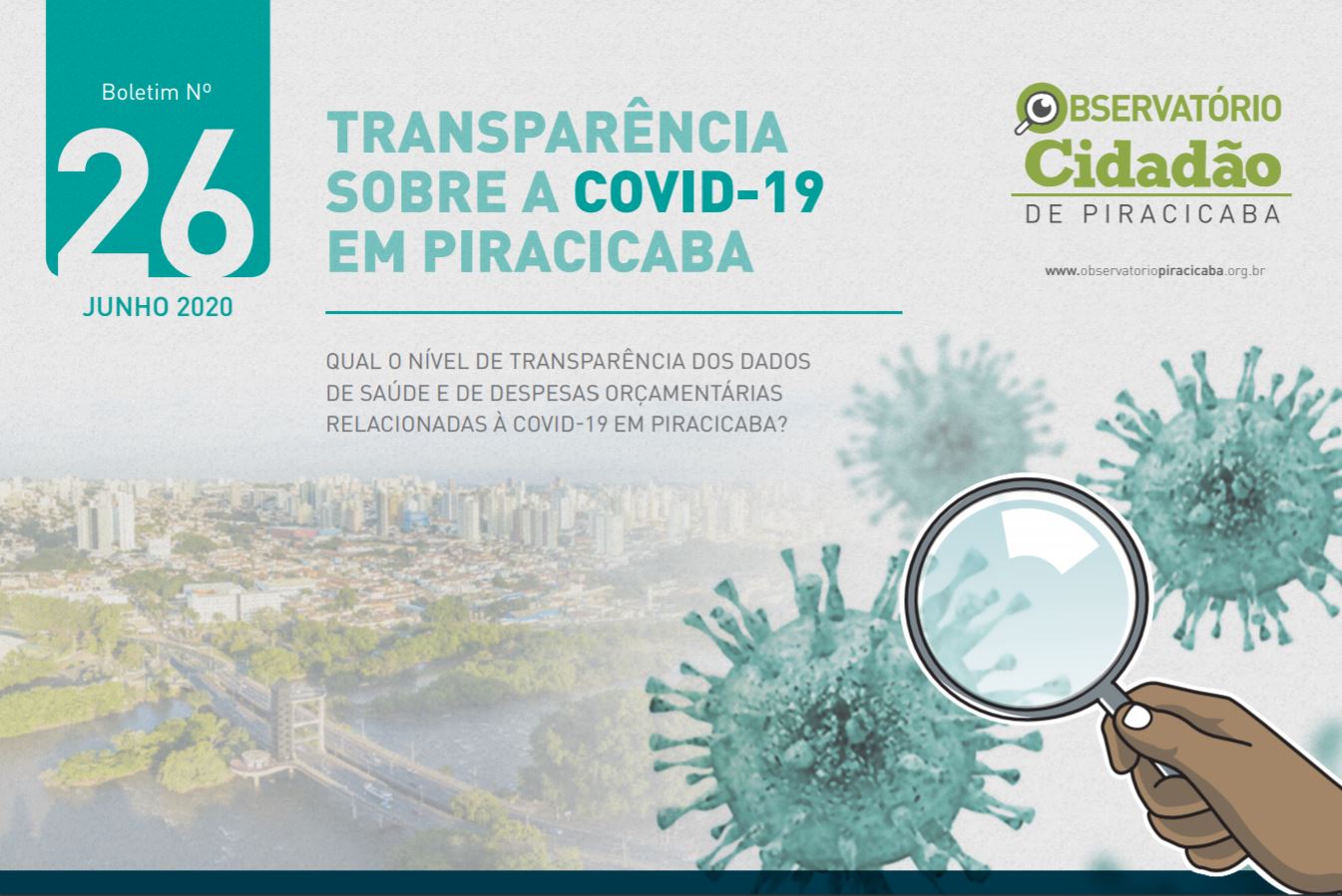 Piracicaba não atende a critérios de transparência na divulgação de dados de saúde relacionados à Covid-19