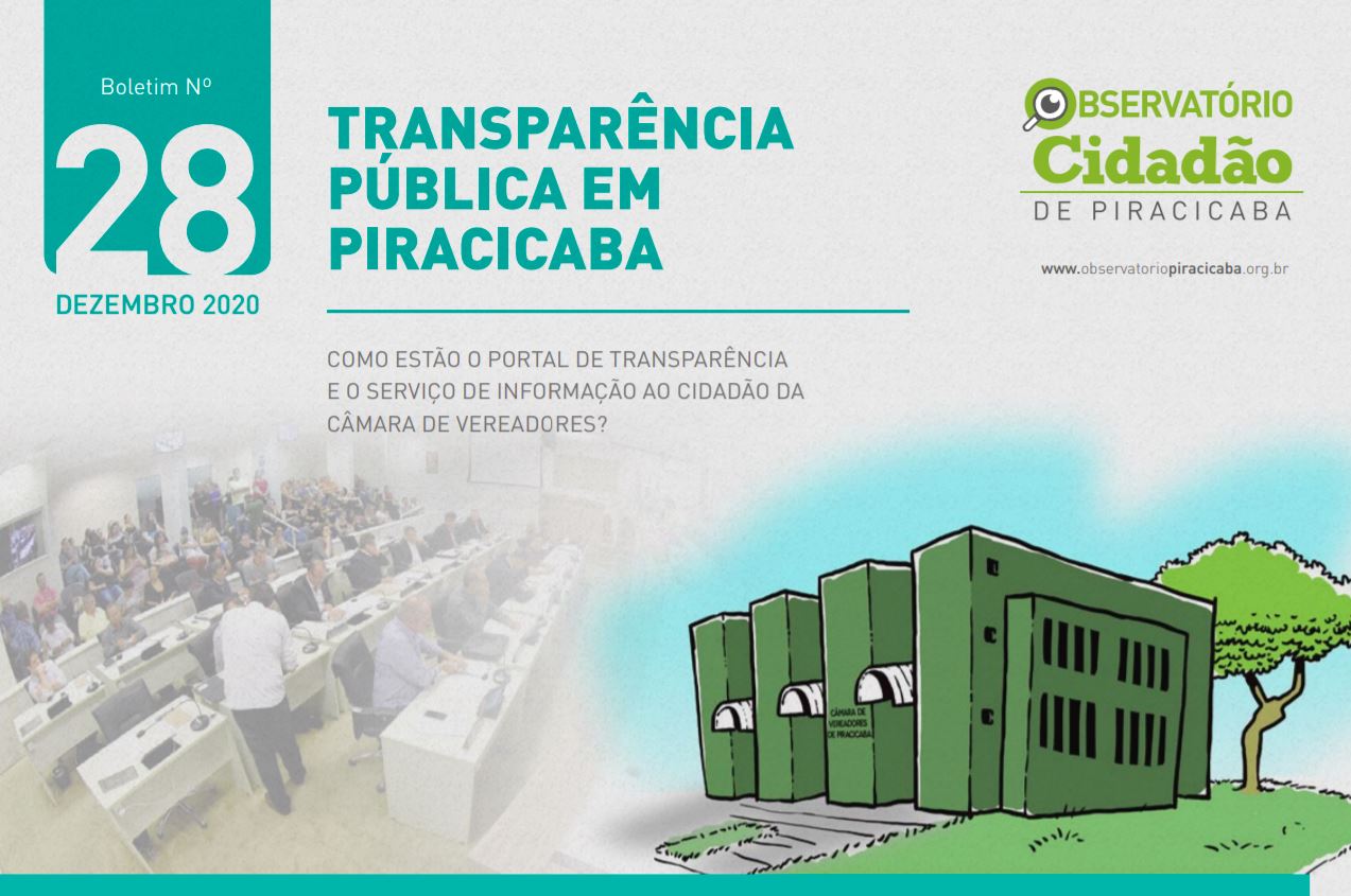 Câmara de Vereadores de Piracicaba mantém transparência recorde e aprofunda Programa Parlamento Aberto